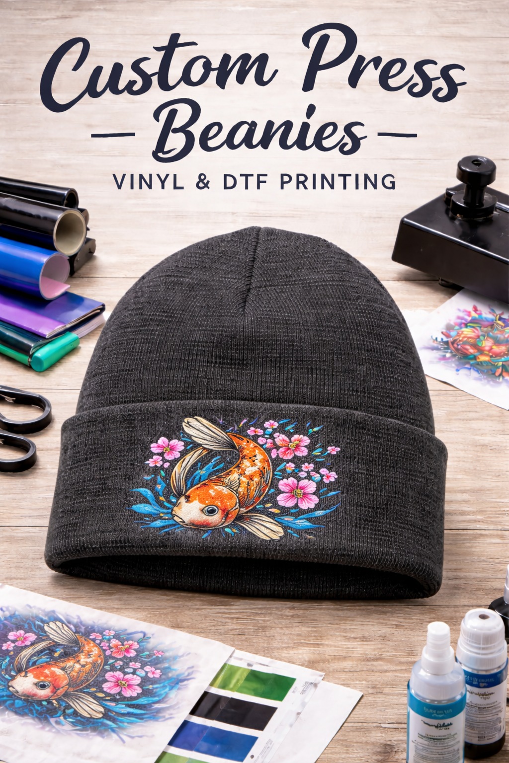 Custom Press Beanies